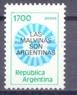 1982. Argentina, Mich.1556, Definitive With Overprint "Las Malvinas Son Argentinas",1v,  Mint/** - Neufs
