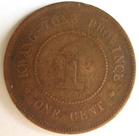 KWANGTUNG PROVINCE. ONE CENT 1914 Year 3. Y# 417,  En Bronze - China