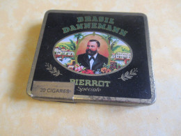 Boite Métallique /cigarillos/BRASIL DANNEM/ANN/ Pierrot Spéciale/ Sao Félix BAHIA/ Vers 1960-1980             BFPP292 - Dozen