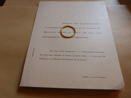I16-11 Invitation Mariage André  De Coen Andrée Carbonnet  1931 Garches Rouen - Mariage