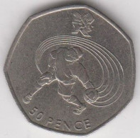 Great Britain UK 50p Coin Goalball  2011 (Small Format) Circulated - 50 Pence