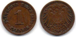 MA 24774 / Allemagne - Deutschland - Germany 1 Pfennig 1899 D TB - 1 Pfennig