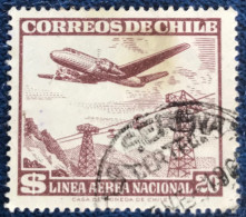 Chile - Chili - C18/48 - 1959 - (°)used - Michel 552 - Vliegtuig Boven Skilift - Chili