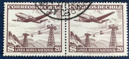 Chile - Chili - C18/48 - 1959 - (°)used - Michel 552 - Vliegtuig Boven Skilift - Chili