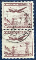 Chile - Chili - C18/48 - 1959 - (°)used - Michel 552 - Vliegtuig Boven Skilift - Chili