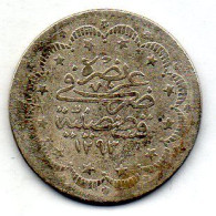 OTTOMAN EMPIRE - SULTAN ABDUL HAMID II, 5 Piastres, Silver, Year 11 (AH1293), KM # 737 - Other - Asia