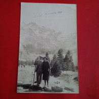 CARTE PHOTO GAVARNIE MONTAGNE 1926 COUPLE - Gavarnie