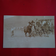 CARTE PHOTO MISSOULA STAMPEDE 1916 COWBOY - Missoula