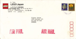 Japan Cover Sent Air Mail To LEGO Denmark  From LEGO JAPAN - Lettres & Documents