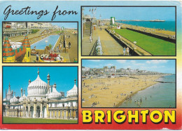 SCENES FROM BRIGHTON, SUSSEX, ENGLAND. USED POSTCARD   Am8 - Brighton