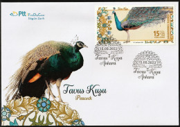 2023 Turkey Peacock FDC - Pfauen