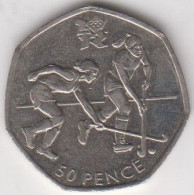 Great Britain UK 50p Coin Hockey  2011 (Small Format) Circulated - 50 Pence