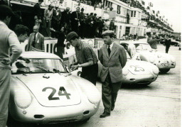 Equipe Porsche 550 Coupé At 24 Heures Du Mans 1956 Avec Ferry Porsche  -  CPM - Le Mans
