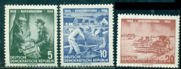 1955 Land Reform,Tractor,Truck,Combine,House Construction,DDR,M.481,CV€9/$12,MNH - Altri (Terra)