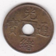 Kwangtung Province 1 Cash ND (1906-1908), Brass, Laiton, Y# 191 - Cina