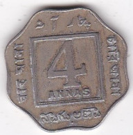 Inde 4 Annas 1920 Bombay George V, En Cupro Nickel, KM# 519 - India