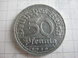 Germany 50 Pfennig 1919 E - 50 Rentenpfennig & 50 Reichspfennig