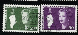 1981 Queen Margrethe II   Michel GL 126 - 127 Stamp Number GL 120 - 121 Yvert Et Tellier GL 114 - 115 Used - Oblitérés