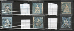 10 Rappen Blue ; 6 Stamps  (ch372) - Used Stamps