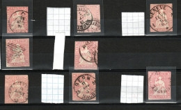 15 Rappen Rosa ; 8 Stamps  (ch369) - Usati