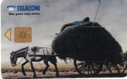 ARGENTINA - Horse, Molina Campos/La Siesta, Telecom Argentina Telecard, Chip GEM1.2, 11/96, Used - Cavalli