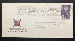 SPAIN, Cover With Special Cancellation « EXPO '92 », « FERROL Postmark », 1988 - 1992 – Sevilla (Spain)