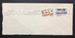 SPAIN, Cover With Special Cancellation « EXPO '92 », «CADIZ Postmark », 1987 - 1992 – Sevilla (Spain)