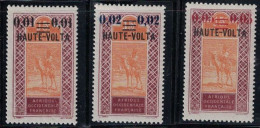 HAUTE VOLTA - N°18 A 20 - SERIE DE 3 AVEC SURCHARGE - SANS TRACE DE CHARNIERE - COTE 7€50. - Unused Stamps