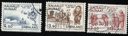 1983 Colonization Michel GL 143 - 145 Stamp Number GL 150 - 152 Yvert Et Tellier GL 131 - 133 Used - Oblitérés