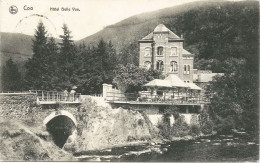 COO - Hôtel Belle Vue - Oblitération De 1913 - Stavelot