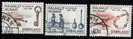 1984 Colonization Michel GL 148 - 150  Stamp Number GL 153 - 155 Yvert Et Tellier GL 136 - 138 Used - Usados
