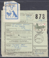 Vrachtbrief Met Stempel COUTHUIN B Met Etiket Dieren - Documenti & Frammenti