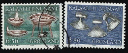 1986 Artifacts  Michel GL 165 - 166 Stamp Number GL 166 - 167 Yvert Et Tellier GL 153 - 154 Used - Used Stamps