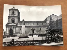 ENNA IL DUOMO E IL PIAZZALE MAZZINI 1960 - Enna