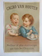 P105 - Grande Image Chromo CACAO VAN HOUTEN - Enfants Fille Et Garçon - Van Houten