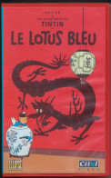 CASSETTES-VIDEO VHS    -    DESSIN ANIME   TINTIN    -  LE LOTUS  BLEU  -  HERGE - Cartoni Animati