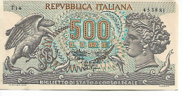 46356) REPUBBLICA ITALIANA BANCONOTA 500 LIRE " ARETUSA " 1967 FDS - 500 Liras