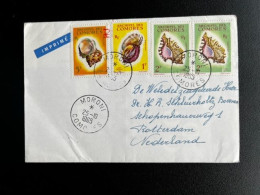 ARCHIPEL DES COMORES 1965 LETTER MORONI TO THE NETHERLANDS 25-10-1965 - Covers & Documents