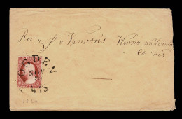 Lot # 027 1857: 3¢ Dull Red, Type III - Cartas & Documentos