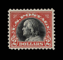 Lot # 063 1918, $2 Orange Red & Black - Unused Stamps