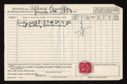 Lot # 103 Certificate Of Mailing From 1939: 1938, 2¢ John Adams Rose Carmine - Lettres & Documents