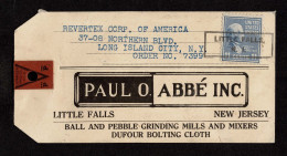 Lot # 124 Label: 1944 Label Bearing 1938, 11¢ Polk Ultramarine - Briefe U. Dokumente