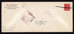 Lot # 137 Refused: 1942 Legal Envelope Bearing 1938, 17¢ Andrew Johnson Rose - Briefe U. Dokumente
