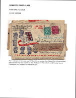 Lot # 161 Candy Mailer: Bearing 1938, 20¢ Garfield Blue Green And 4c Madison White House Bright Rose Purple - Lettres & Documents