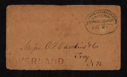 Lot # 294 Express: Almost Decent Central Overland California And Pikes Peak Express CO. Oval - Sonstige & Ohne Zuordnung
