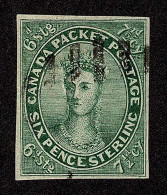 Lot # 307 Canada: 1857, Queen Victoria, 7½d Green Engraved Forgery By Erasmo Oneglia - Other & Unclassified