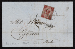 Lot # 342 German States: Lubeck, 1859 2½s Rose - Other & Unclassified