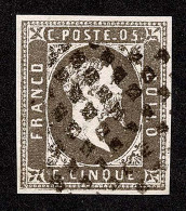 Lot # 345 SPERATI Reproductions: Italy; Sardinia, 1851 Victor Emmanuel II 5c Gray Black - Autres & Non Classés