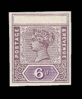 Lot # 364 British Commonwealth: Queen Victoria Imperium Trials "Postage And Revenue" 6 Pence Dull Mauve And Violet With  - Other & Unclassified