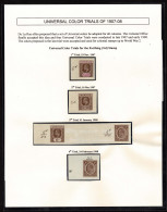 Lot # 384 British Commonwealth: 1907 - 08 Universal Color Trials Proposed By De La Rue To Be Adopted For All Colonies, F - Other & Unclassified